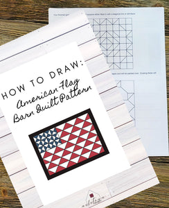 American Flag Pattern Instructions - DIGITAL DOWNLOAD