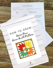 Load image into Gallery viewer, Bear Paw Pattern Instructions - DIGITAL DOWNLOAD