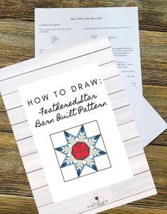 Feathered Star Pattern Instructions - DIGITAL DOWNLOAD