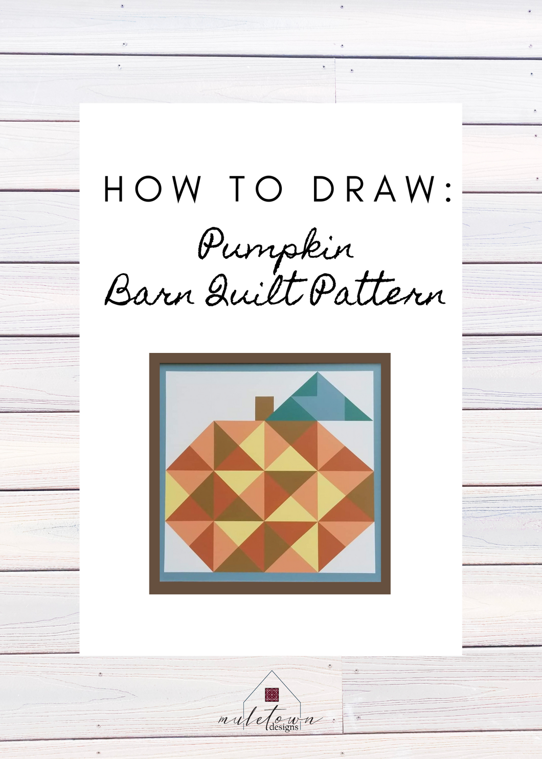 Pumpkin Pattern Instructions - DIGITAL DOWNLOAD
