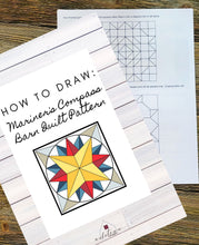 Load image into Gallery viewer, Mariner&#39;s Compass Pattern Instructions - DIGITAL DOWNLOAD