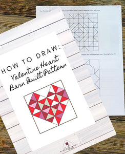 Valentine Heart Pattern Instructions - DIGITAL DOWNLOAD